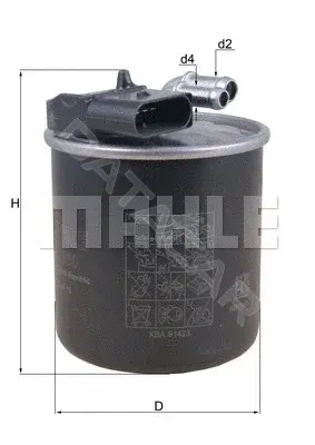 Топливный фильтр KNECHT/MAHLE KL950