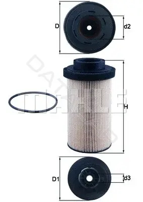 Топливный фильтр KNECHT/MAHLE KX80/1D