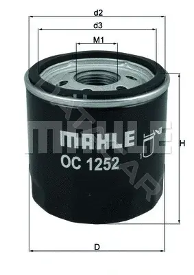 Масляный фильтр KNECHT/MAHLE OC1252
