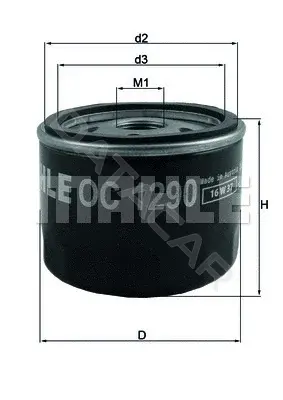 Масляный фильтр KNECHT/MAHLE OC1290