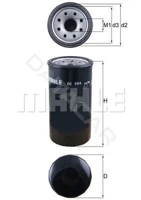 Масляный фильтр KNECHT/MAHLE OC584