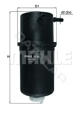 Топливный фильтр KNECHT/MAHLE KL787