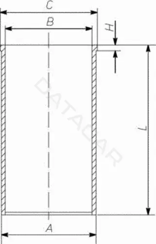 Гильза цилиндра KNECHT/MAHLE 004WV0900