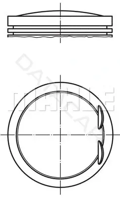 Поршень двигателя KNECHT/MAHLE 028PI00128000