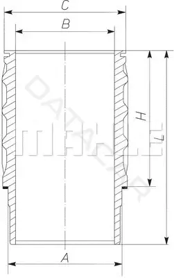 Гильза цилиндра KNECHT/MAHLE 061WN1701