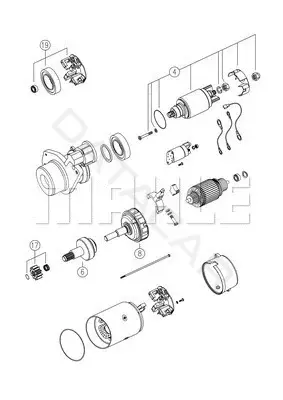 Стартер KNECHT/MAHLE MS775