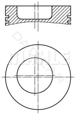 Поршень двигателя KNECHT/MAHLE 0045400