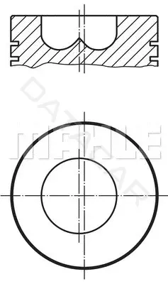 Поршень двигателя KNECHT/MAHLE 0098601