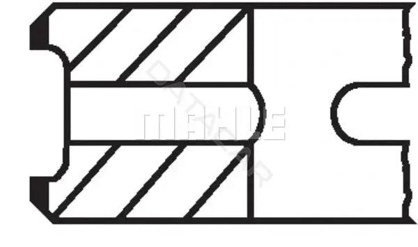Кольца поршневые KNECHT/MAHLE 01319N0