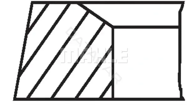 Кольца поршневые KNECHT/MAHLE 02101V0