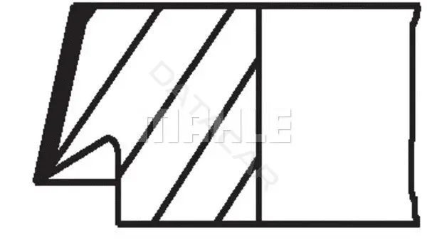 Кольца поршневые KNECHT/MAHLE 02162N0