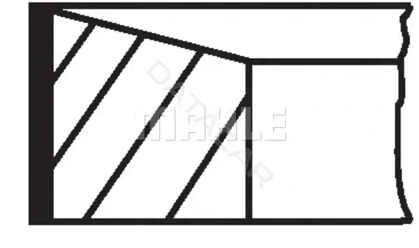 Кольца поршневые KNECHT/MAHLE 02207N0