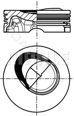 Поршень двигателя KNECHT/MAHLE 028PI00130000
