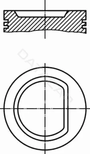 Поршень двигателя KNECHT/MAHLE 0303200