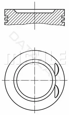 Поршень двигателя KNECHT/MAHLE 0332100