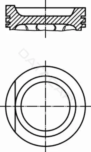 Поршень двигателя KNECHT/MAHLE 0349901
