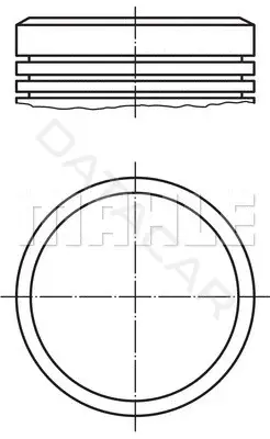 Поршень двигателя KNECHT/MAHLE 0400401