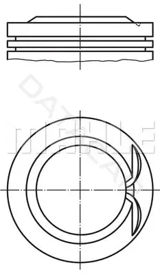 Поршень двигателя KNECHT/MAHLE 0402500