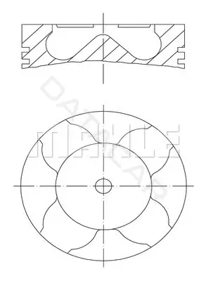 Поршень двигателя KNECHT/MAHLE 227PI00111000