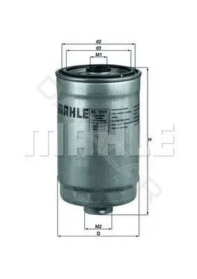 Топливный фильтр KNECHT/MAHLE KC101/1