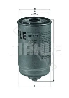 Топливный фильтр KNECHT/MAHLE KC102