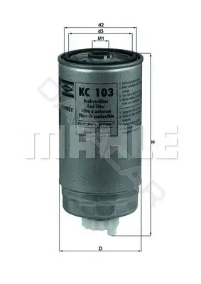 Топливный фильтр KNECHT/MAHLE KC103