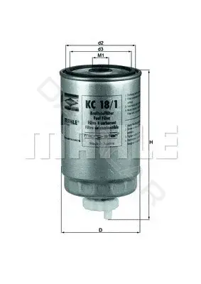 Топливный фильтр KNECHT/MAHLE KC18/1