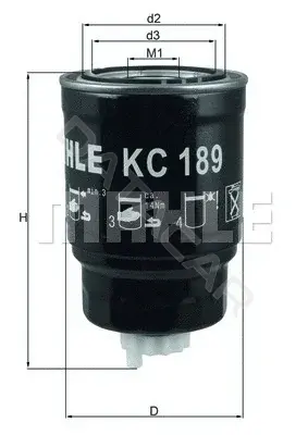 Топливный фильтр KNECHT/MAHLE KC189