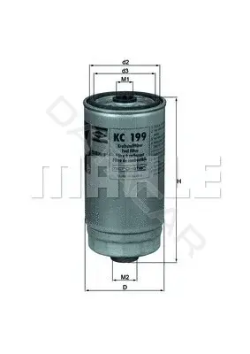 Топливный фильтр KNECHT/MAHLE KC199