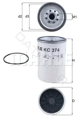 Топливный фильтр KNECHT/MAHLE KC374D