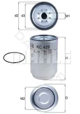 Топливный фильтр KNECHT/MAHLE KC429D