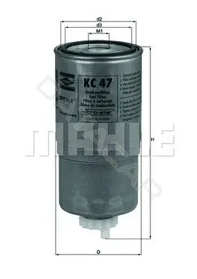 Топливный фильтр KNECHT/MAHLE KC47