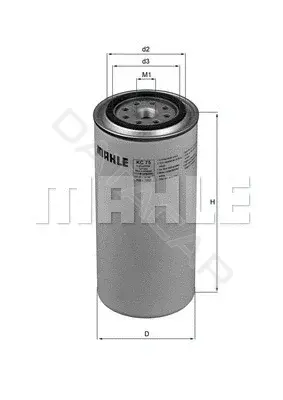 Топливный фильтр KNECHT/MAHLE KC75