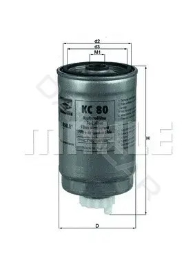 Топливный фильтр KNECHT/MAHLE KC80