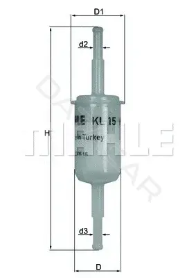 Топливный фильтр KNECHT/MAHLE KL15OF