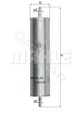 Топливный фильтр KNECHT/MAHLE KL232