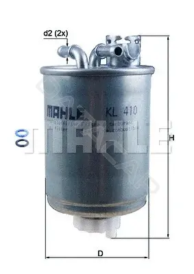 Топливный фильтр KNECHT/MAHLE KL410D
