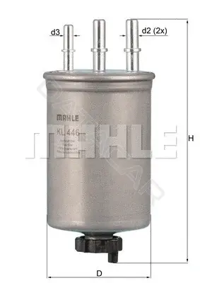 Топливный фильтр KNECHT/MAHLE KL446