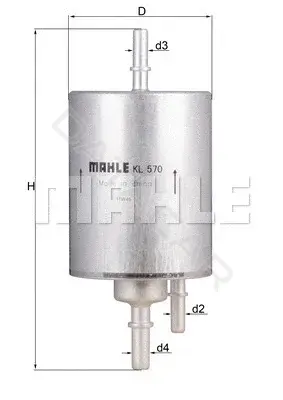 Топливный фильтр KNECHT/MAHLE KL570