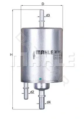 Топливный фильтр KNECHT/MAHLE KL571