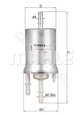 Топливный фильтр KNECHT/MAHLE KL572