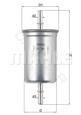 Топливный фильтр KNECHT/MAHLE KL591