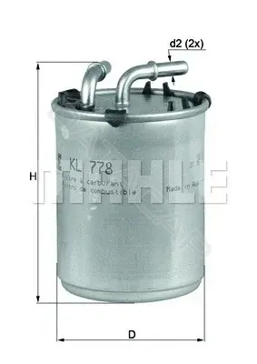 Топливный фильтр KNECHT/MAHLE KL778