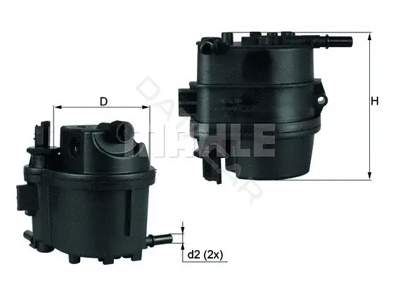 Топливный фильтр KNECHT/MAHLE KL779