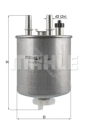 Топливный фильтр KNECHT/MAHLE KL834