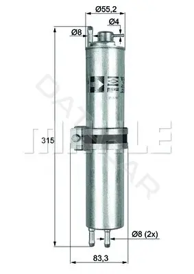 Топливный фильтр KNECHT/MAHLE KLH12