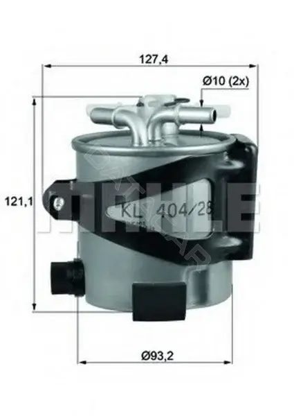 Топливный фильтр KNECHT/MAHLE KLH44/25
