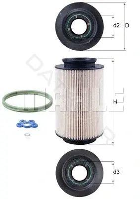 Топливный фильтр KNECHT/MAHLE KX178D