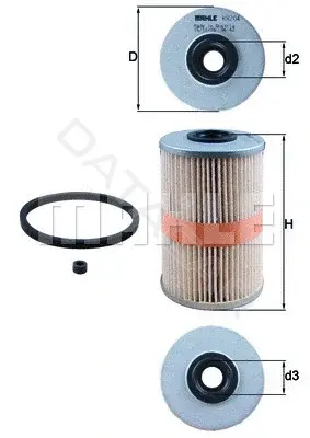 Топливный фильтр KNECHT/MAHLE KX204D