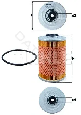 Топливный фильтр KNECHT/MAHLE KX36D